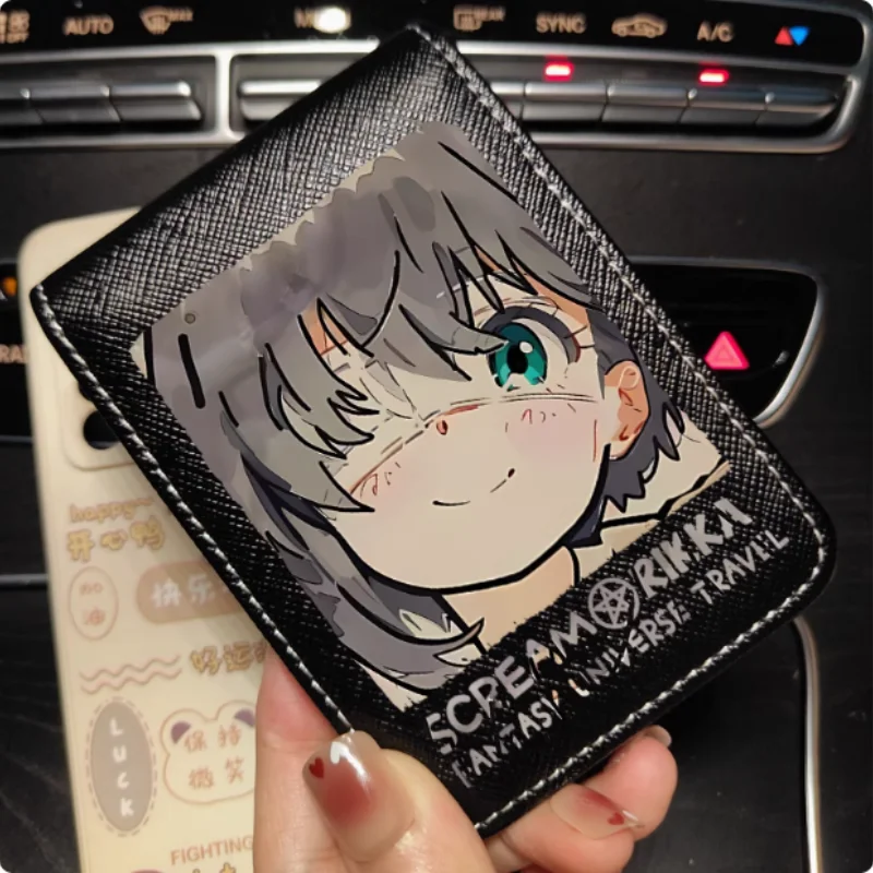 Anime Takanashi Rikka  Wallet Fold Bag Multi Card Coin Pocket Photoes Holder Fashion Kids Wallets Gift