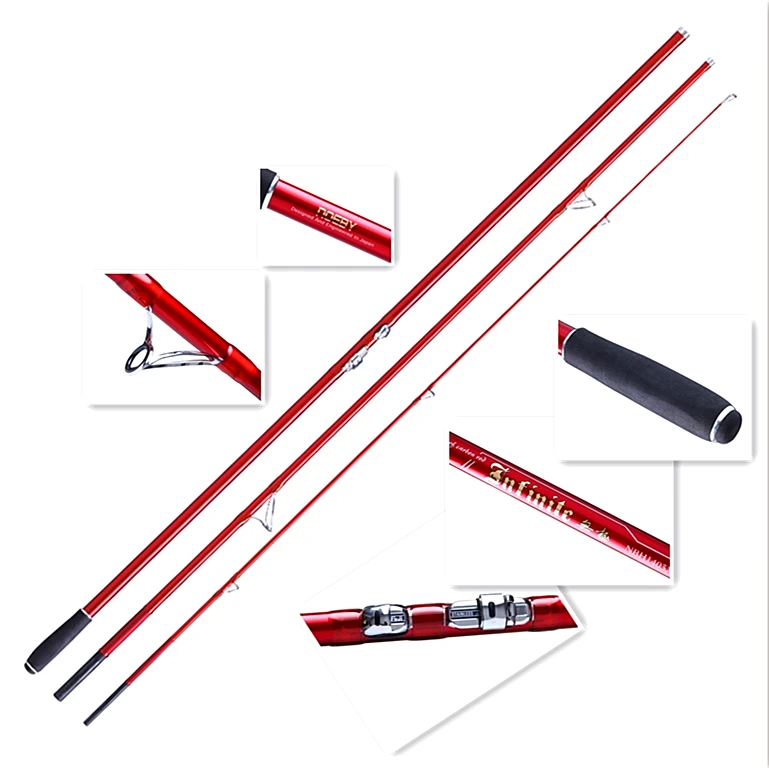 

INFINITE 13 '0' 14' 0' 5 + 1 Fuji Guide 3 Section EVA Handle Long Cast Surf Rod