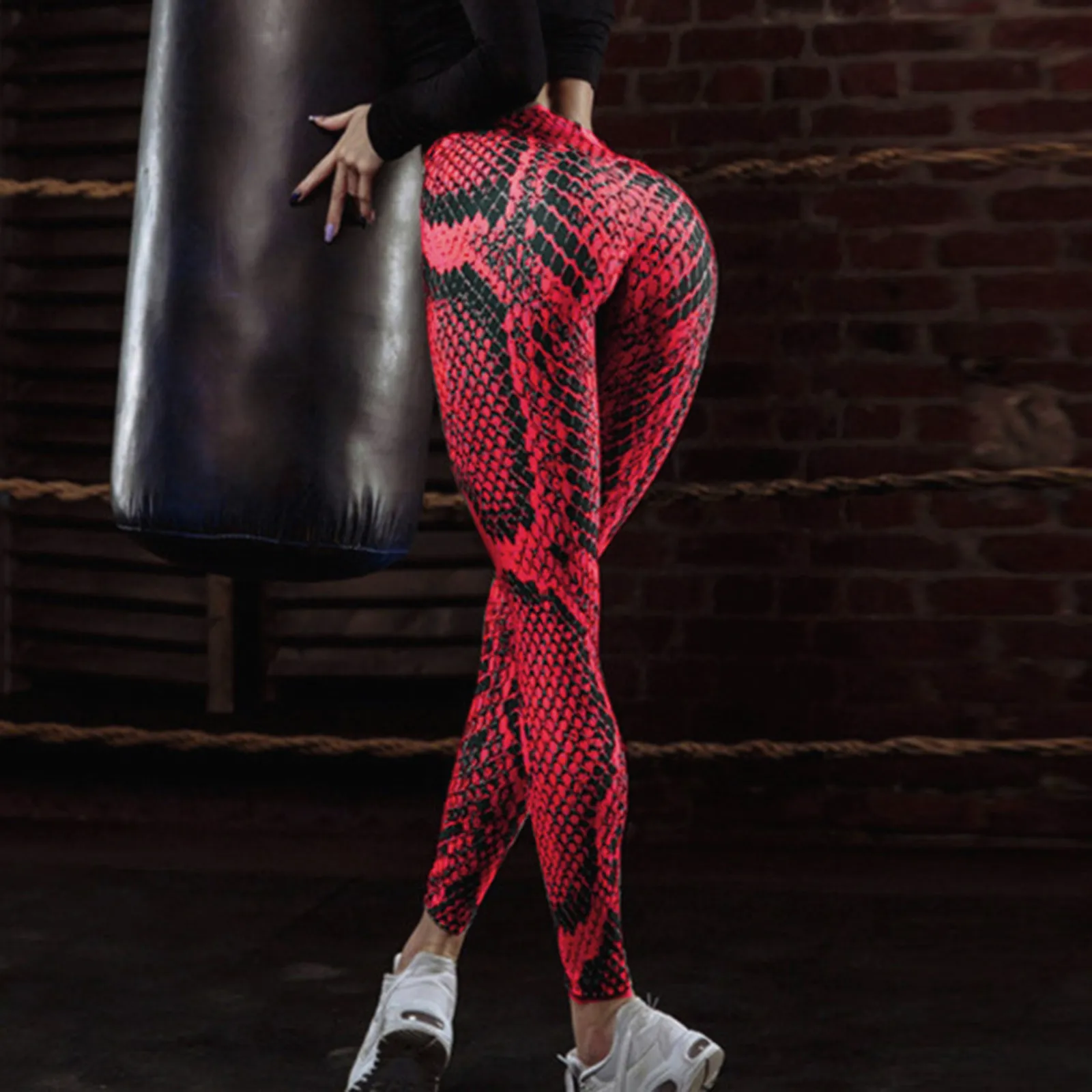 Sexy Leggings Women Snake Printed Leggins Yoga Pants New Hot Sports Gym High Waist Skinny Gothic Workout Fitness Trousers