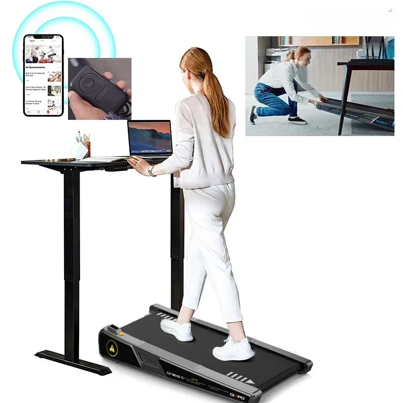 Under Desk Mini Electric Walking Treadmill Fitness Machine r Walkpad for Home and Office Use Unisex