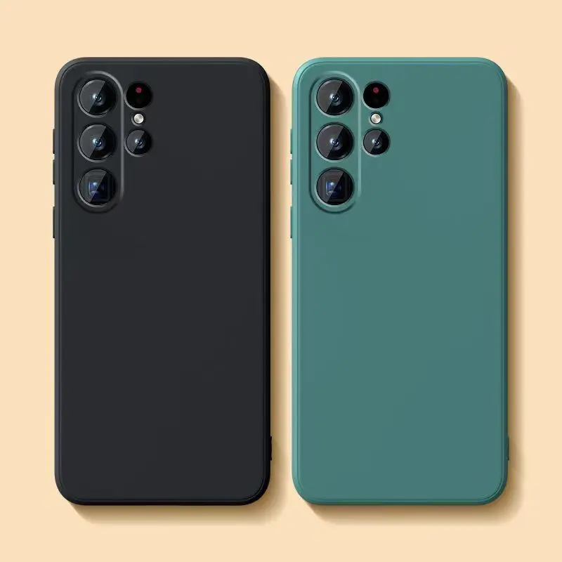 Coque de luxe en silicone pour Samsung Galaxy S26 S25 S24 S23 S22 S21 FE Plus Ultra, housse de téléphone antichoc en TPU S 25 24 23 22