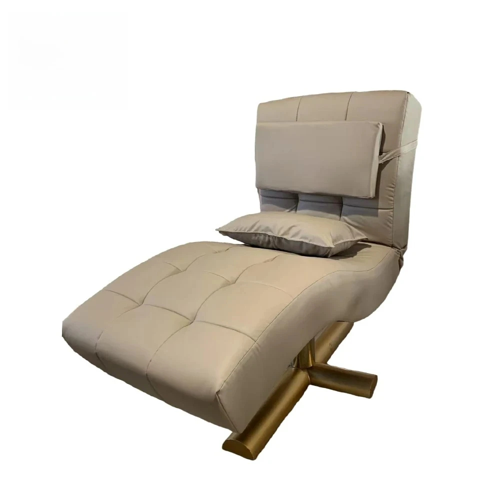 Metal Eyelash Eyebrow Bed With Adjustable Headrest Massage Beauty Lash Bed for Facial Beauty Salon