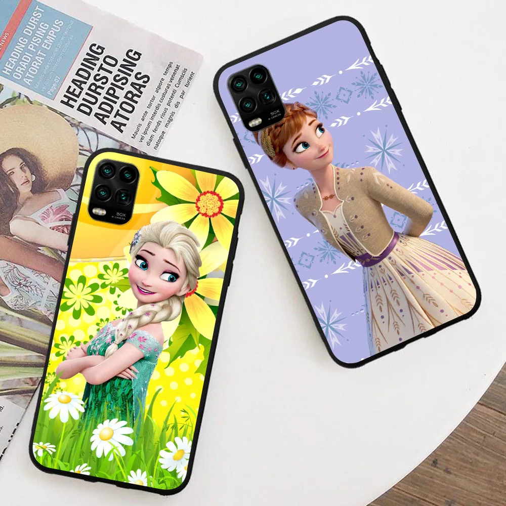 SJ-32 Frozen Elsa Silicone Case for Huawei  Mate 20 P20 P30 P40 Y7A Y7 Y9 Y8P Y8S Y9S Lite Pro