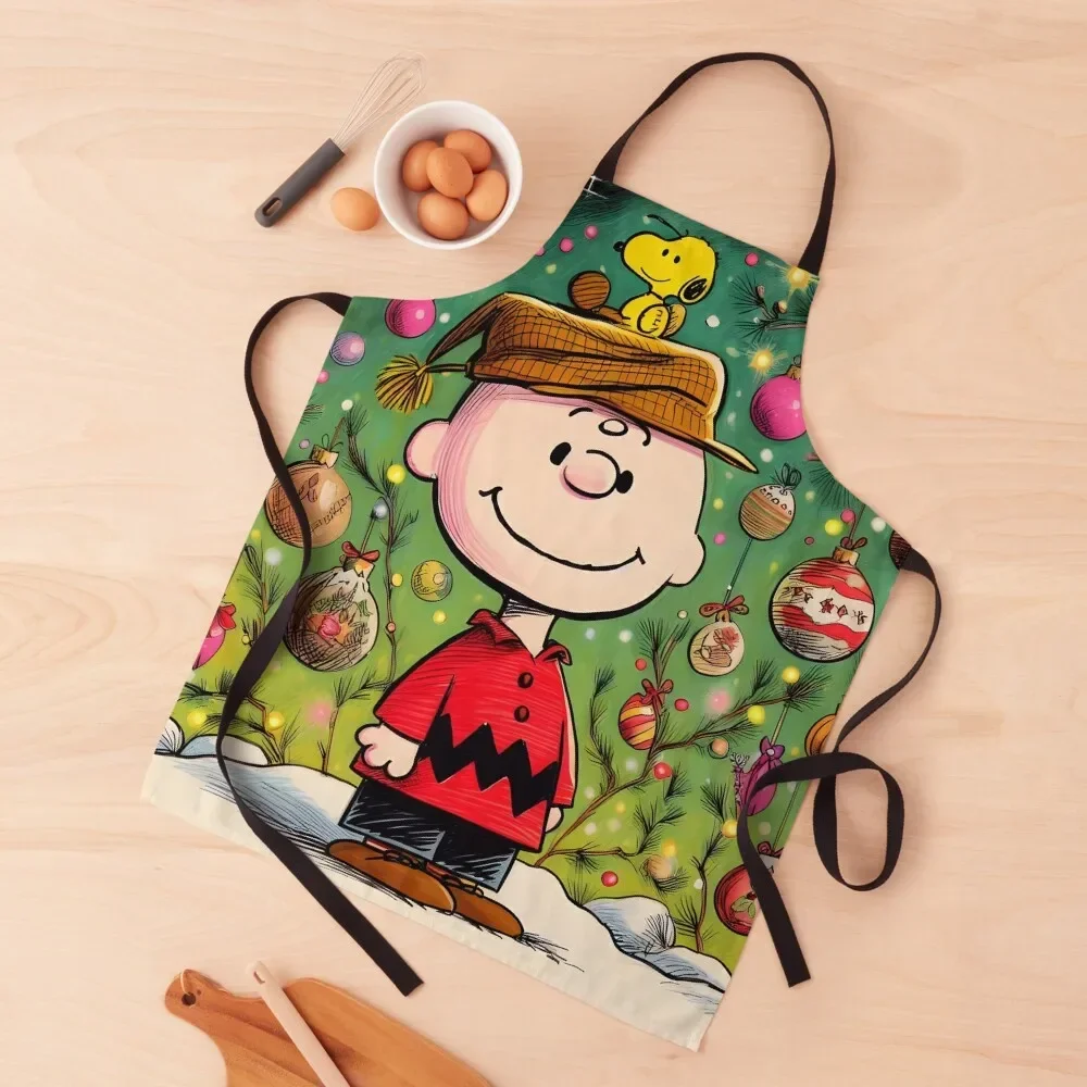 

Festive Cartoon Extravaganza: Merry Christmas Art for Whimsical Decor Apron bib professional hairdresser Apron