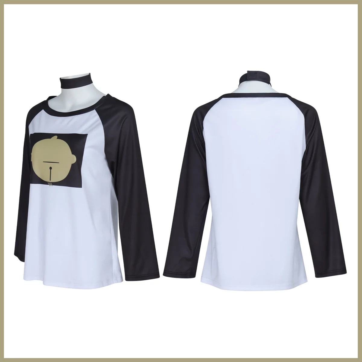 Anime Chainsaw Man – Il film: Costume cosplay Reze Arc T-shirt a maniche lunghe con giuntura nera Top Parrucca Uomo Donna Abito per il tempo libero quotidiano