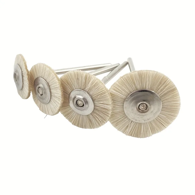 10pcs Polishing Wheels Wool/Cotton/Cloth Buffing Pad Jewelry Abrasive Brush Dremel Accessories For Rotary Tools