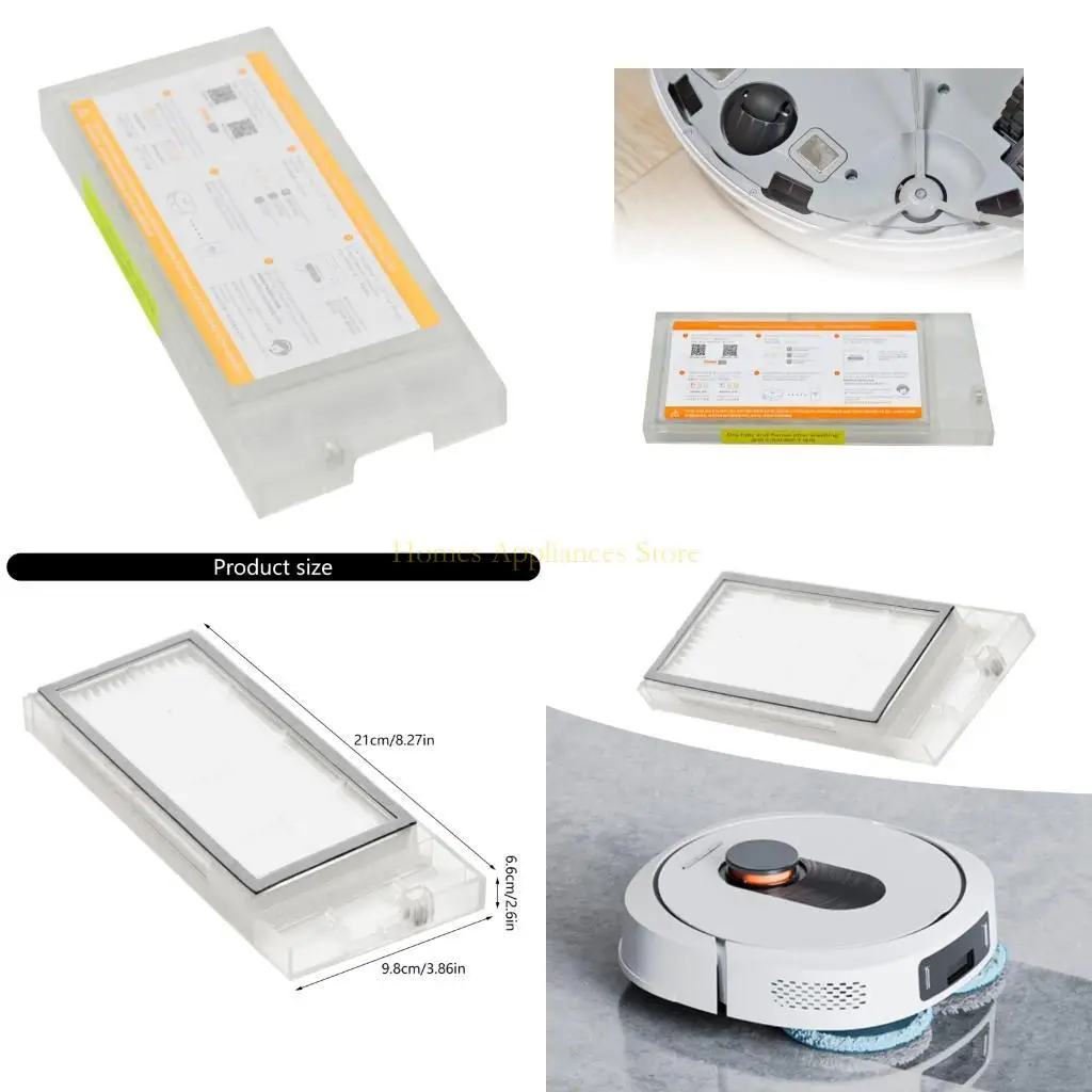 D0AB Plastic Robotic Vacuum Cleaner Component Water Filter Robotic Cleaning Device Replacement Part Accessories