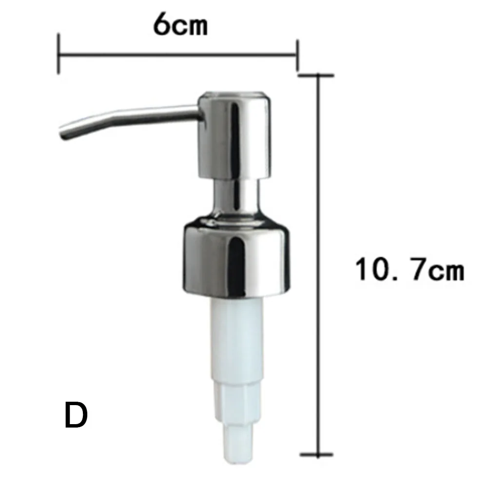 Efficient 304 Stainless Steel Lotion Dispenser Pump Mirror Light Nozzle Design 2ml Discharge for Standard Bottles