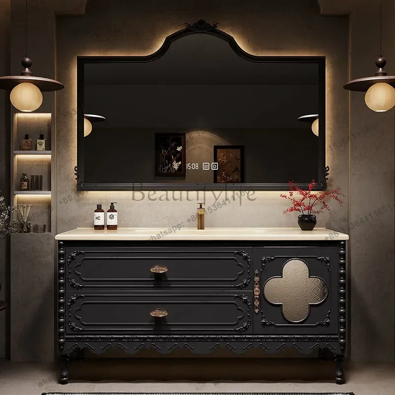 Cute Freestanding Mirror Bathroom Cabinets Wooden Floor Standing Bathroom Cabinets Space Saver Mobile Bagno