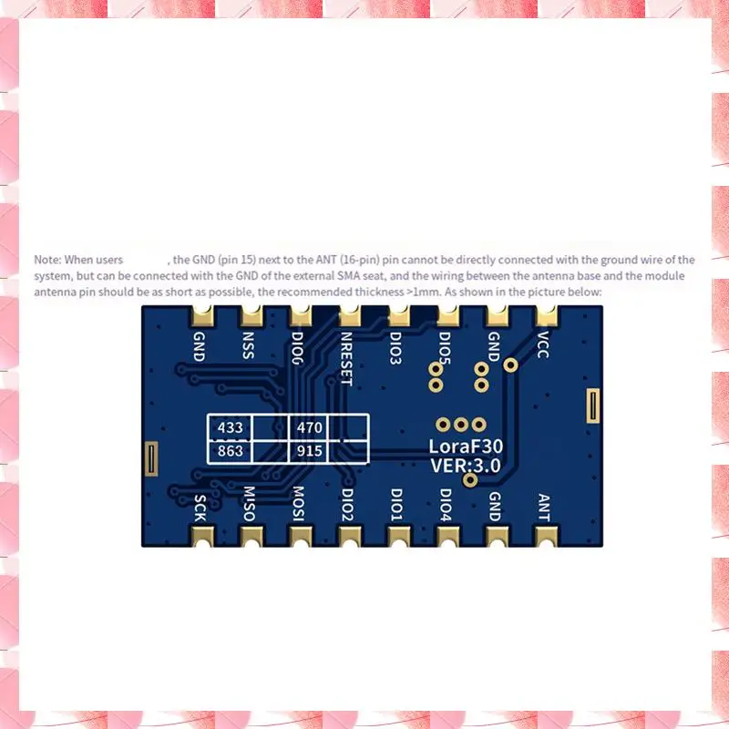 Módulo Transceptor Inalámbrico JAJA Transceptor RF Antiinterferencias Transceptor RF 400-460 Mhz