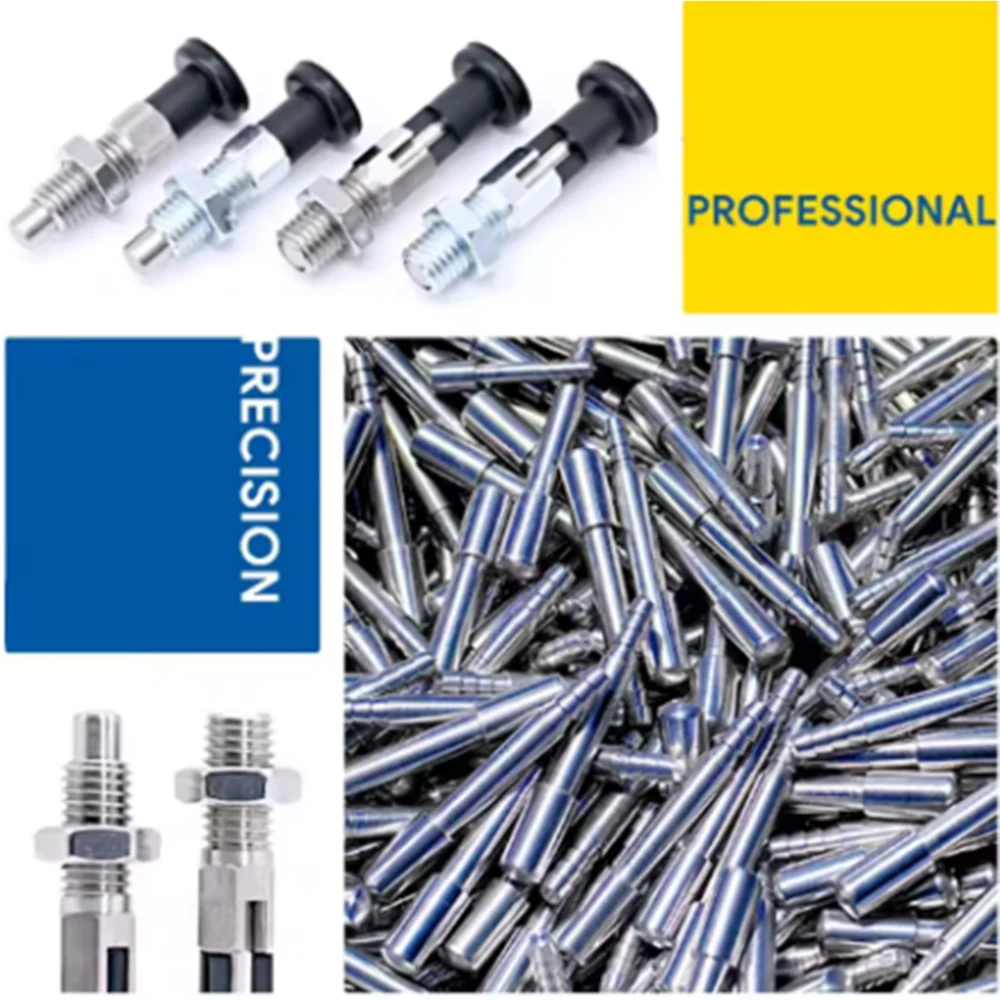 M6 M8 M10 M12 Knob Type Spring Loaded Index Plunger Stainless Steel Zinc Plated Carbon Steel Locating Lock Pin