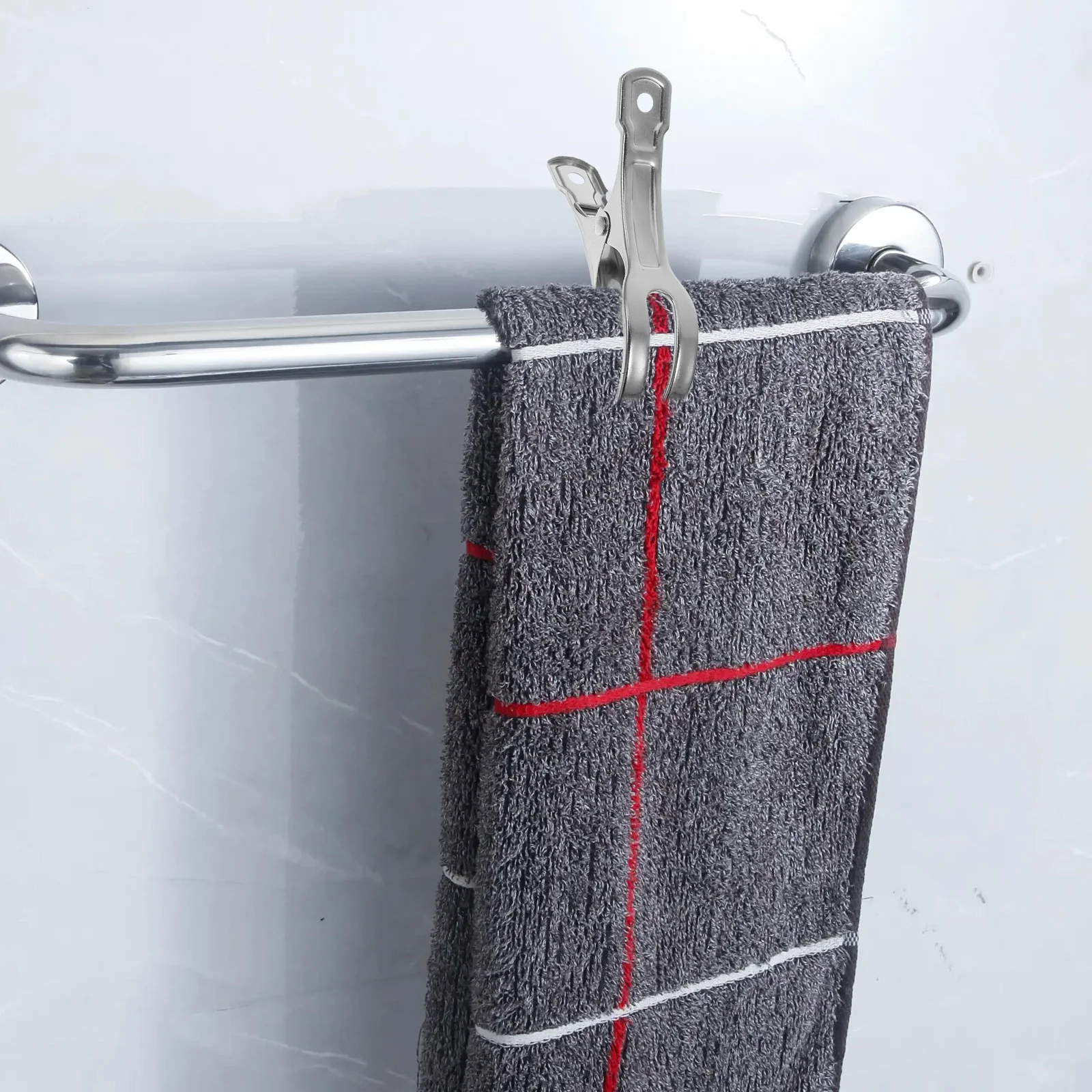 

30Pcs Swimming Pool Cover Clamps Stainless Steel Windproof Winter Cover Retainers Multi-Function Clips Clothes Towels Quilt