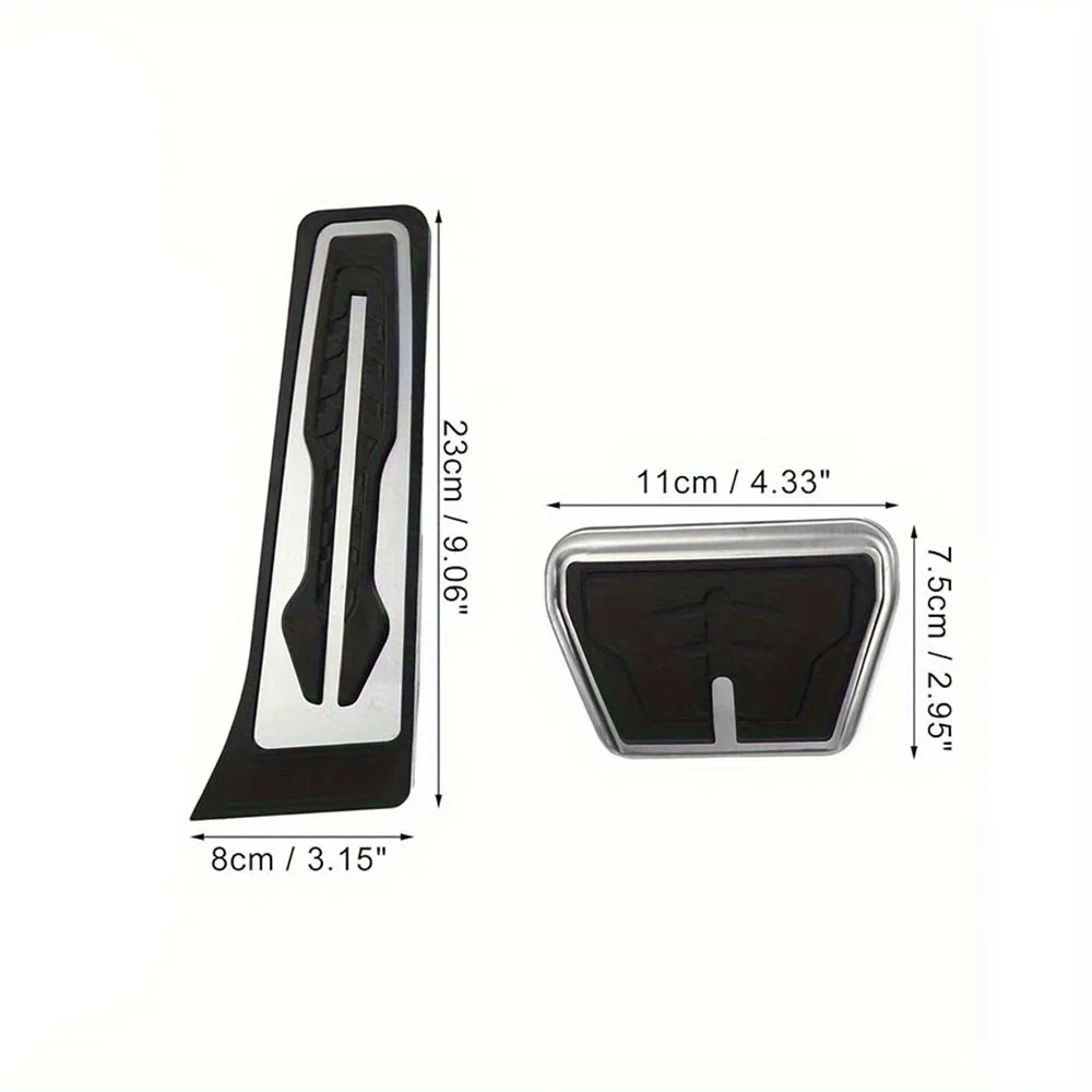 Accelerator Pedal and Brake Pedal Cover Kit for BMW X3 X4 X5 X6 2 3 4 5 6 7 Series G20 F30 G30 G11 G01 G02 G05 Metal Rubber