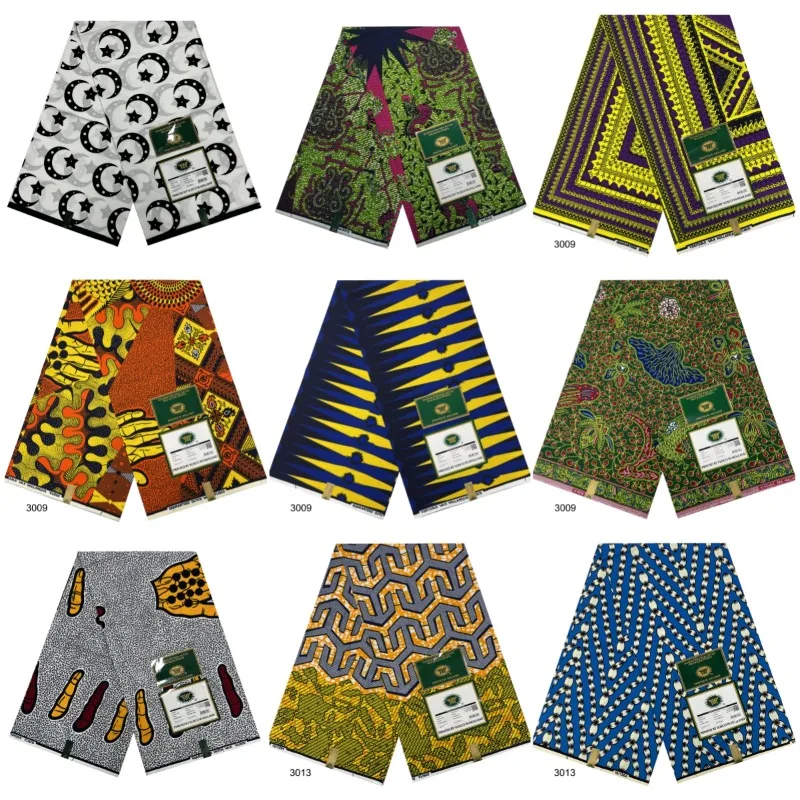 

Super Real Wax Dutch Fabric for Dress 2025 New Super Pagne Veritable Guaranteed African 100% Cotton 6 Yards