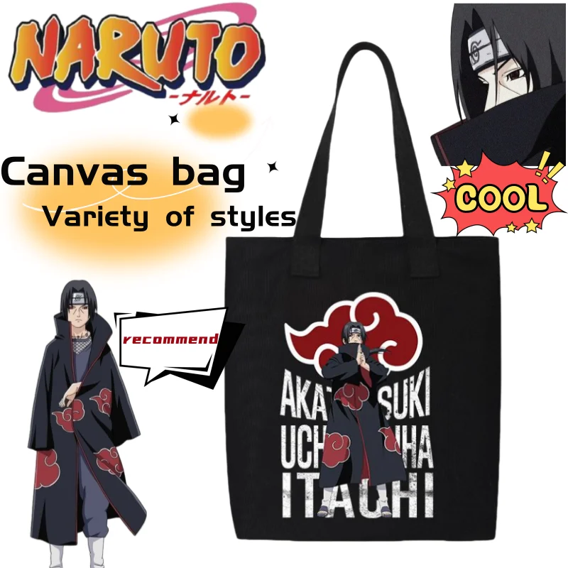 

Новый Учиха Итачи крутой мультфильм творческая личность простой персонаж аниме студенческий принт сумка на плечо сумка холст сумка подарок