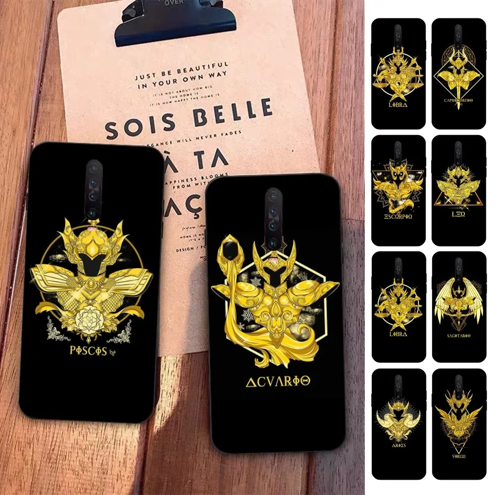 S-Saint S-Seiya Z-Zodiac Logo Phone Case For Redmi 5 6 7 8 9 10 Plus Pro 6 7 8 9 A GO K20 K30 K40 Pro Plus F3 Fundas