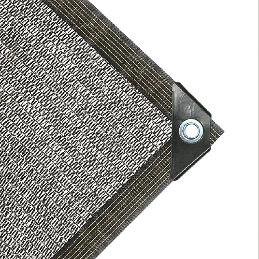 

40 Sunblock Shade Cloth for Plants Cover 10 x 20 FT Black Shade Net with Grommets UV Resistant Sun Shade Mesh Fabric for Greenh