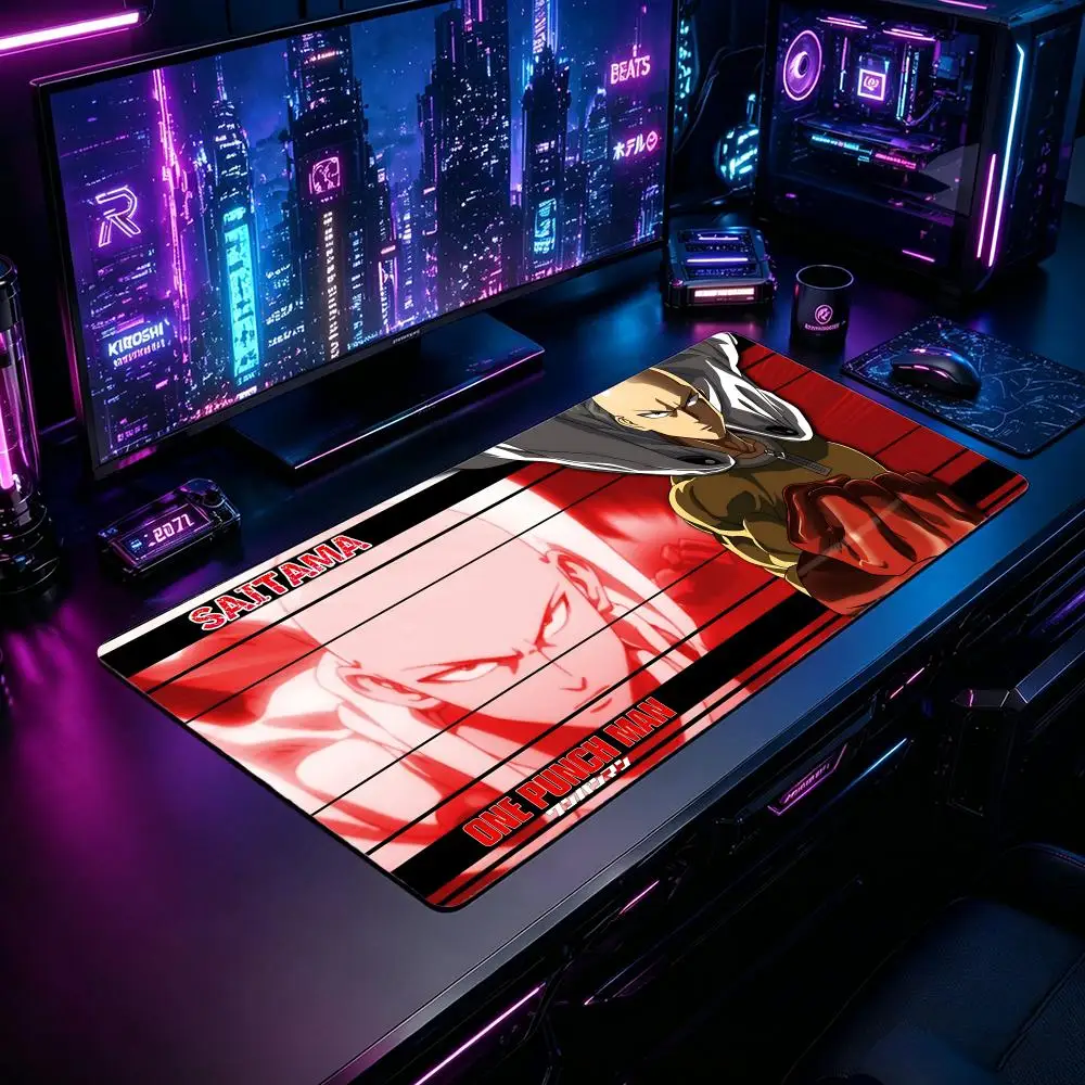 Gaming Mouse Pad OOne-Punch Man Mouse Pad XXL Large Desk Mat Non-Slip Rubber Extended Mousepad for PC Laptop Setup