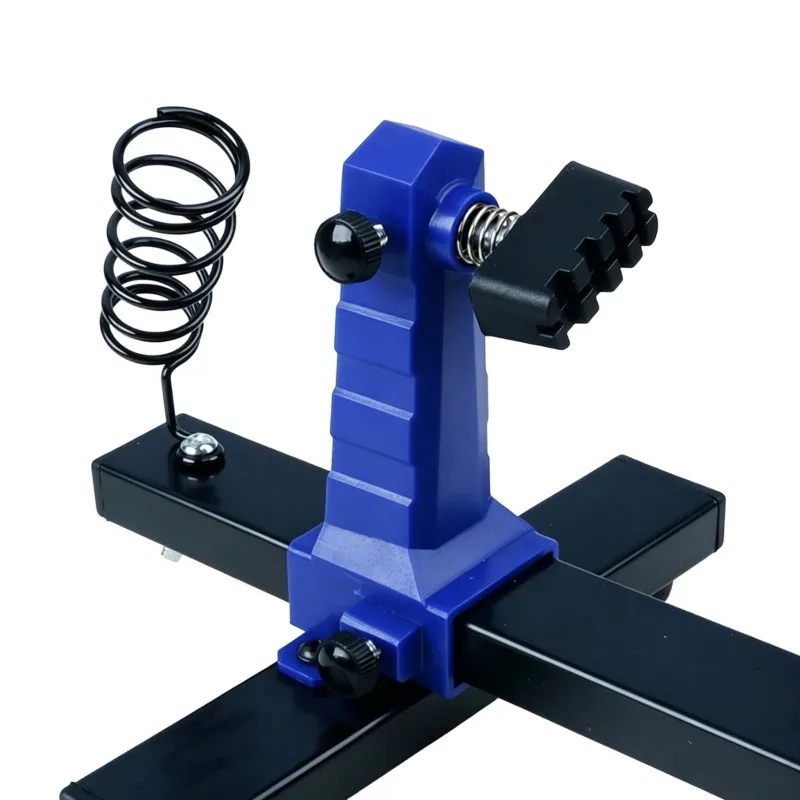 DTA4-Circuit Board Clamp& Soldering Iron Stand 360° Rotating PCB Holder With 2 Magnetic Helping Hands, Adjustable