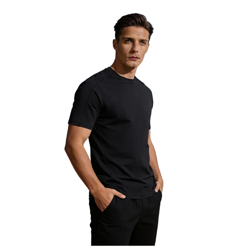 Outdoor Basketball Training Sweat Absorbing Quick Drying Short Sleeved T-shirt Fashionable Comfortable Couple Ice Silk T-shirt