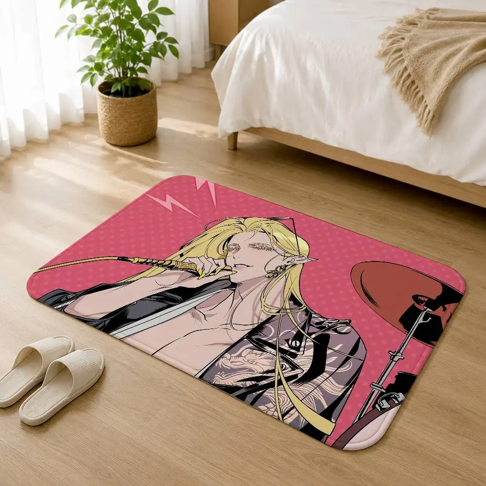 Trash of the Counts Family Eruhaben Soft Comfortable Short Plush Rug Carpet mat Anti‑Slip Floor Mat Machine Washable Home Decor