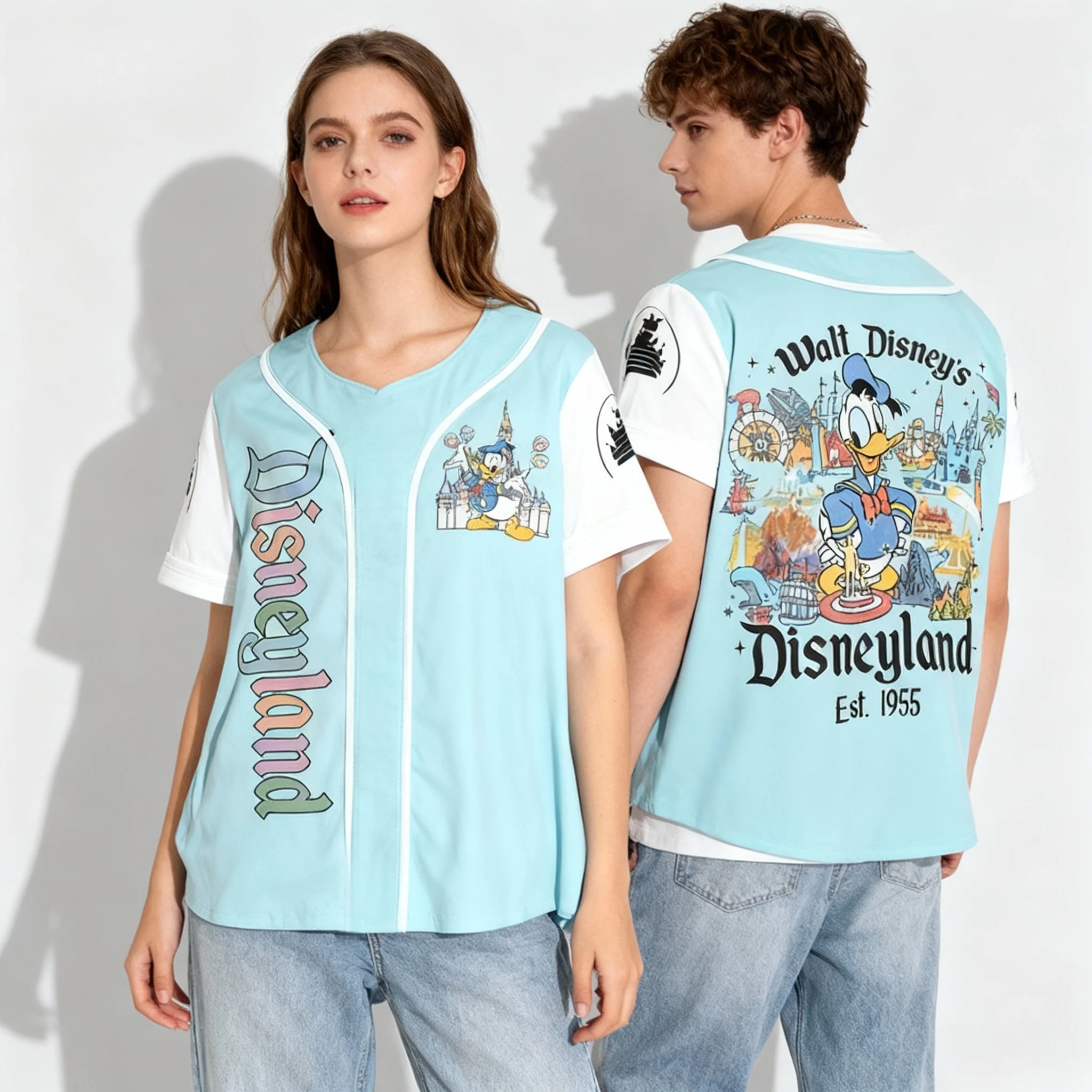 Disney Goofy Donald Duck Series Thema Shirt Zoet en Cool Street Zomer T-shirt Oversized Dames Volwassen Hot Sale