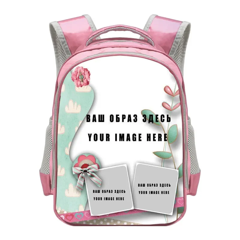 Customize Your  Image / Logo / Name Backpack Children School Bags for Kindergarten Girls Cute  Book Bag  Baby Toddler Backpacks