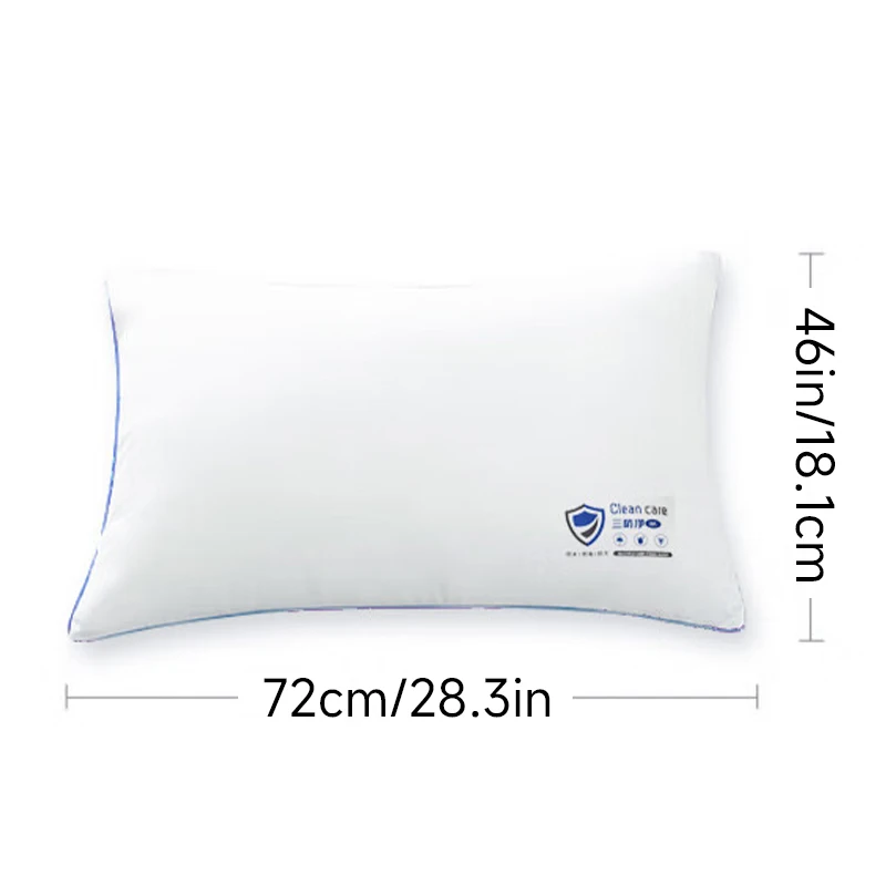 1/2PCS Washable Antibacterial Pillow Insert Soft Neck Support Hotel Grade for Side & Back Sleepers Christmas Gift