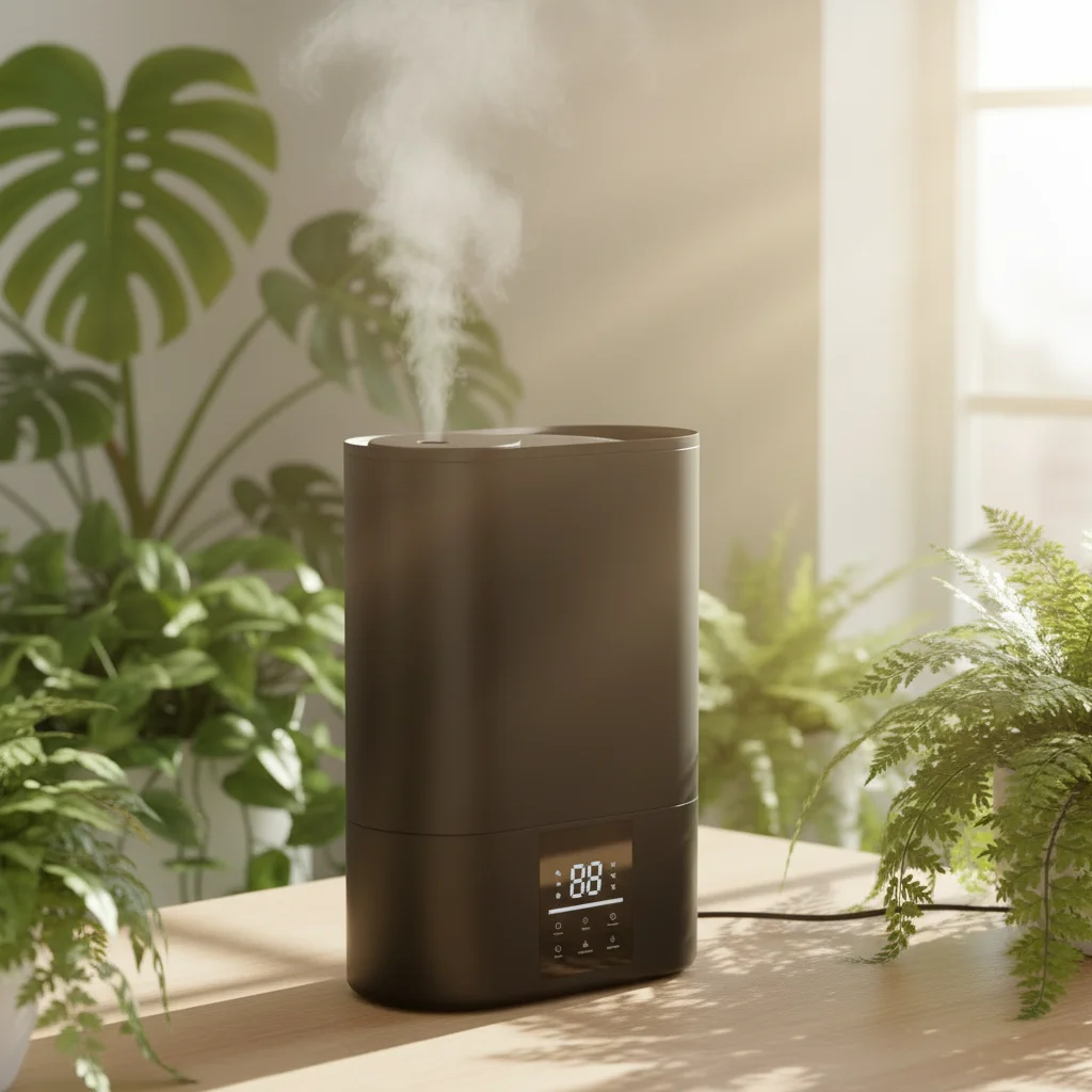 6lトップフィルwifiスマートクールミスト超音波加湿器タッチスクリーン空気加湿器、室内鉢植え植物、家庭用乾燥空気対策用