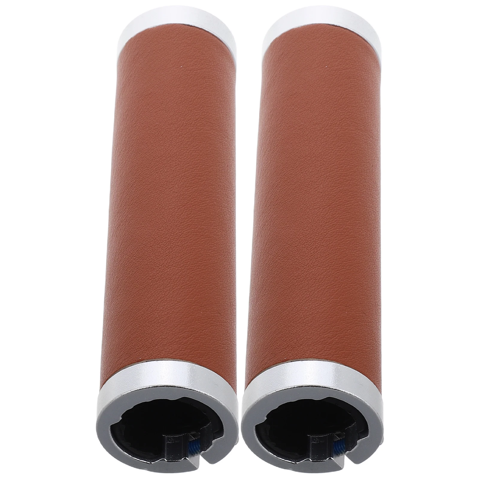 

1 Pair Pu Handlebar For Bicycles Mountain Road Bikes Comfortable Antislip Bicycle Handle Grips With End Caps Cycling Accessories