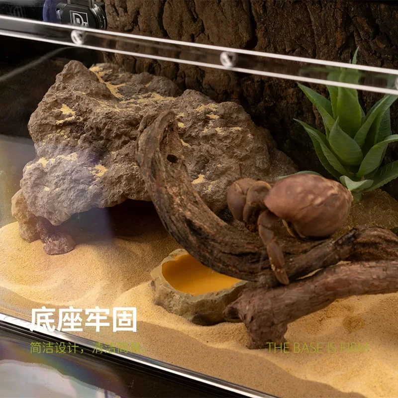 Reptile - Oriented Simulated Rock Cave: For Hamsters, Snakes, Geckos, Dragons, Turtles in Reptile Tank Landscaping Setup