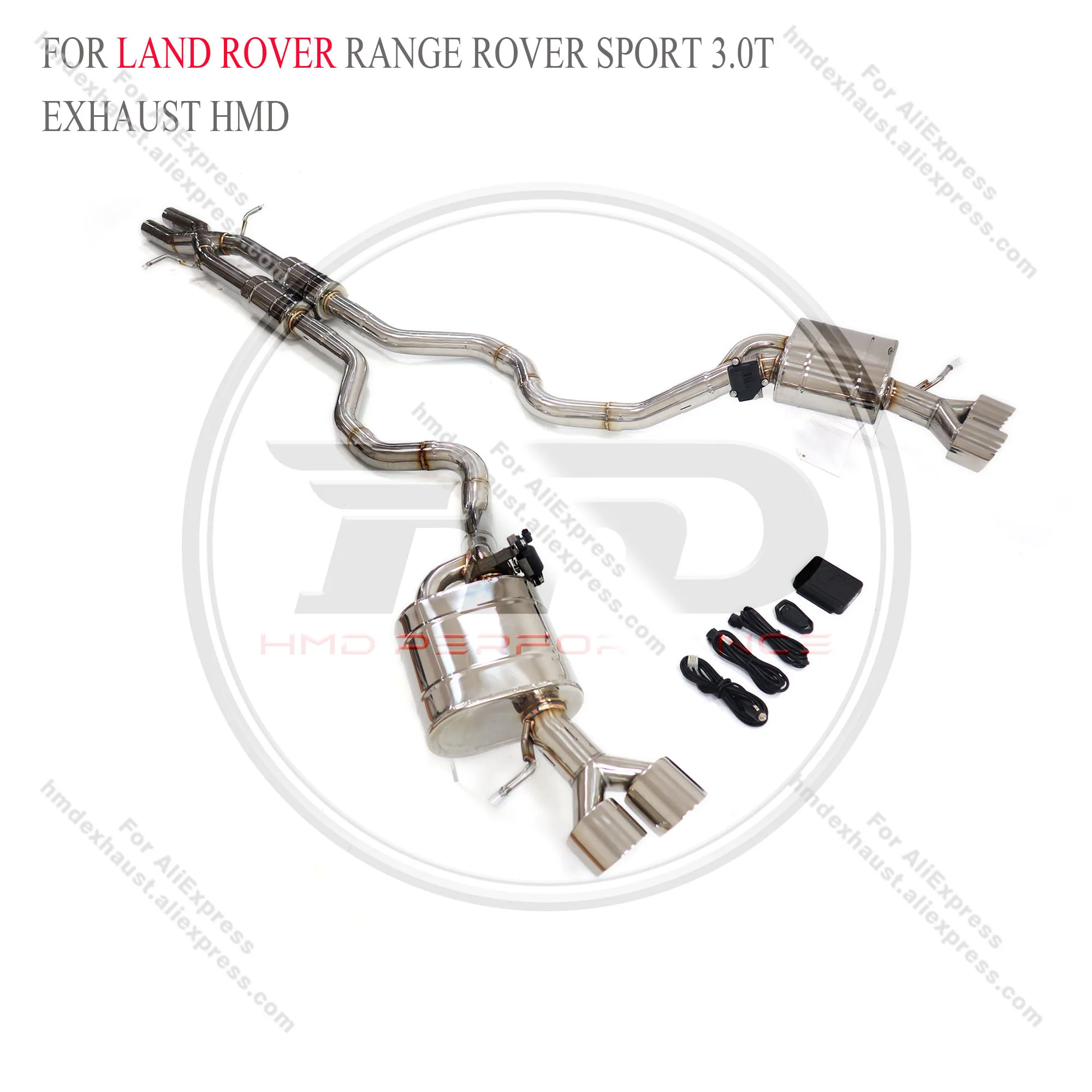 

HMD Stainless Steel Exhaust System Performance Catback For Land Rover Range Rover Sport L320 L322 3.0T Muffler With Valve