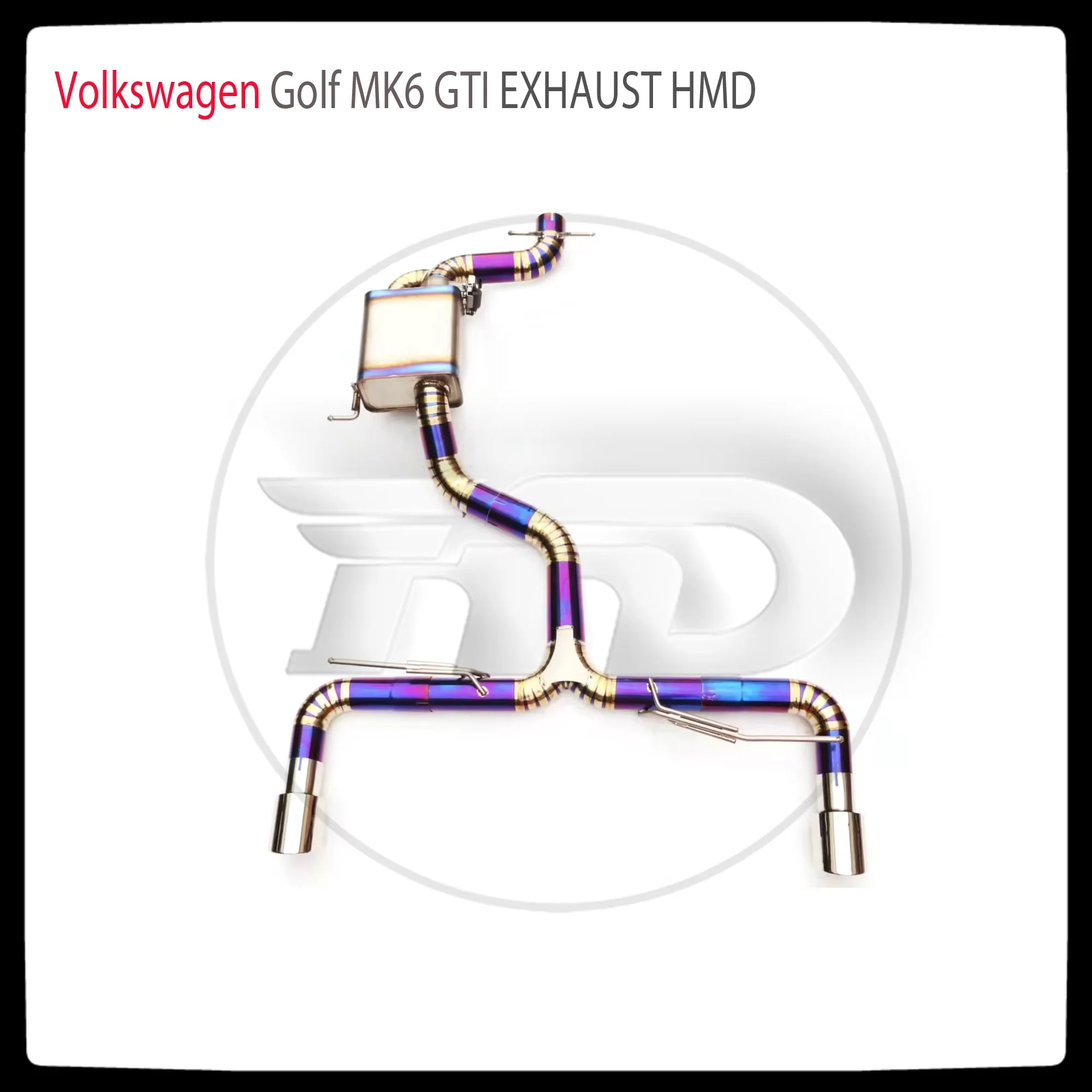 

HMD Titanium Alloy Exhaust Systems Performance Catback For Volkswagen Golf MK6 GTI 2.0T Valve Muffler