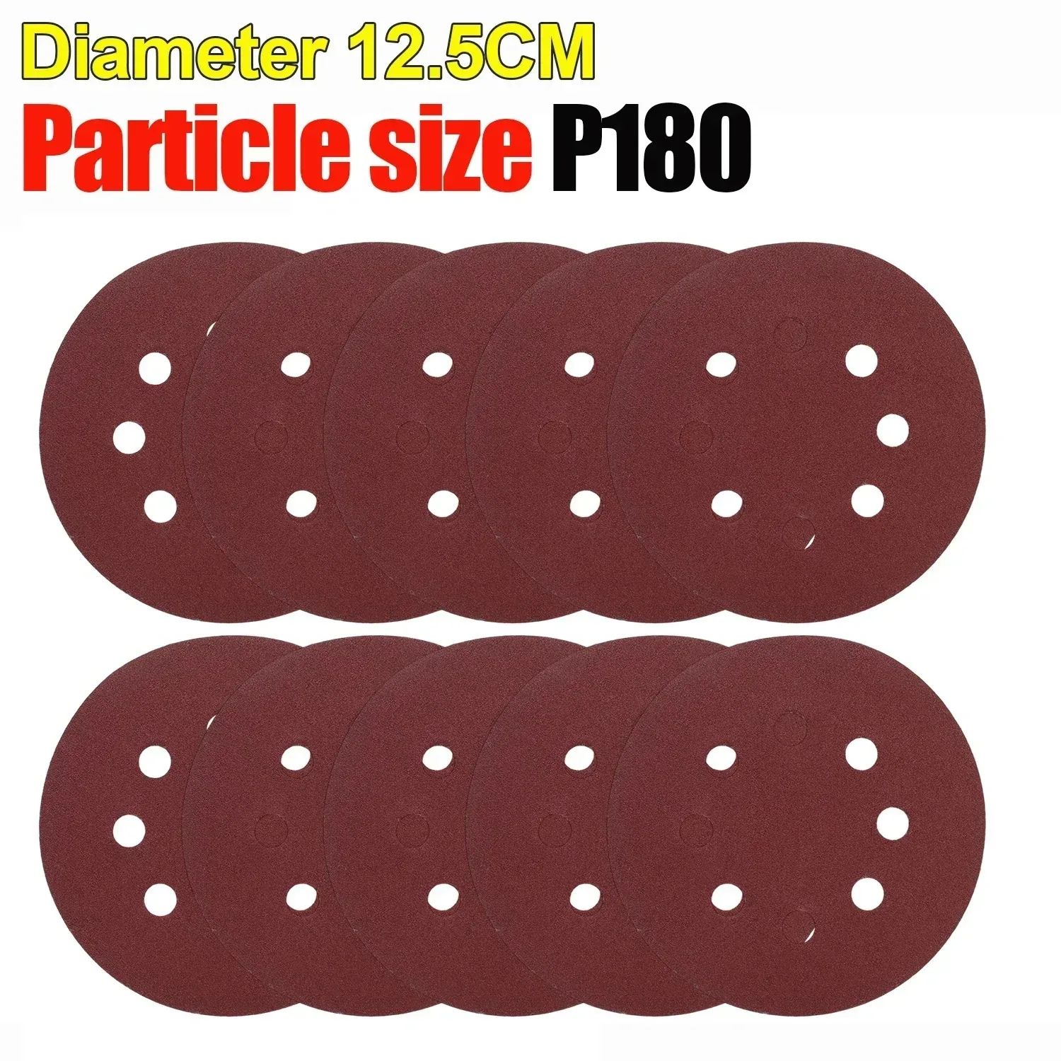 Universelle 8-Loch Schleifscheiben 125mm Schleifpapier für Metall Holz Glas Schleifer Polierpads Heimwerker Schleifwerkzeuge 40~3000 Körnung