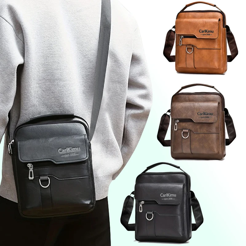 The men's business travel backpack is designed as a simple cross-body bag suitable for business trips at work.