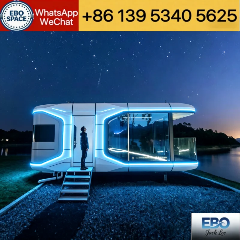 Full Furnished Expandable Prefab Container Villa Expand Out Tiny Home With Kitchen Toilet For Rental Business