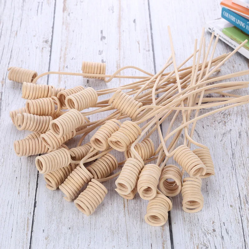 

Long Wavy Wood Rattan Essential Oil Diffuser Accessories,DIY Home Decora Supplies Replacement Sticks for Aroma Oil Diffusion