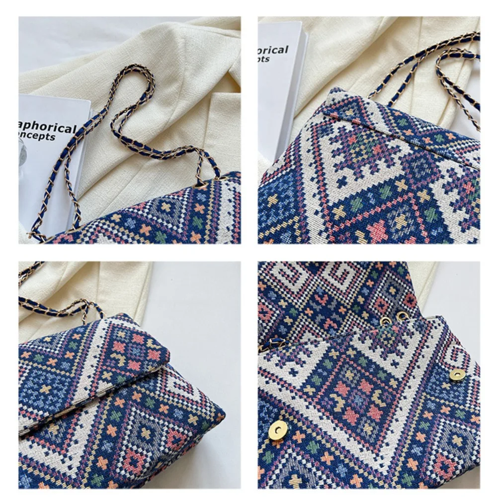 Large Capacity Shoulder Bag Bohemian Style Crossbody Bag Vintage Hobo Bag Messenger Bag for Ladies