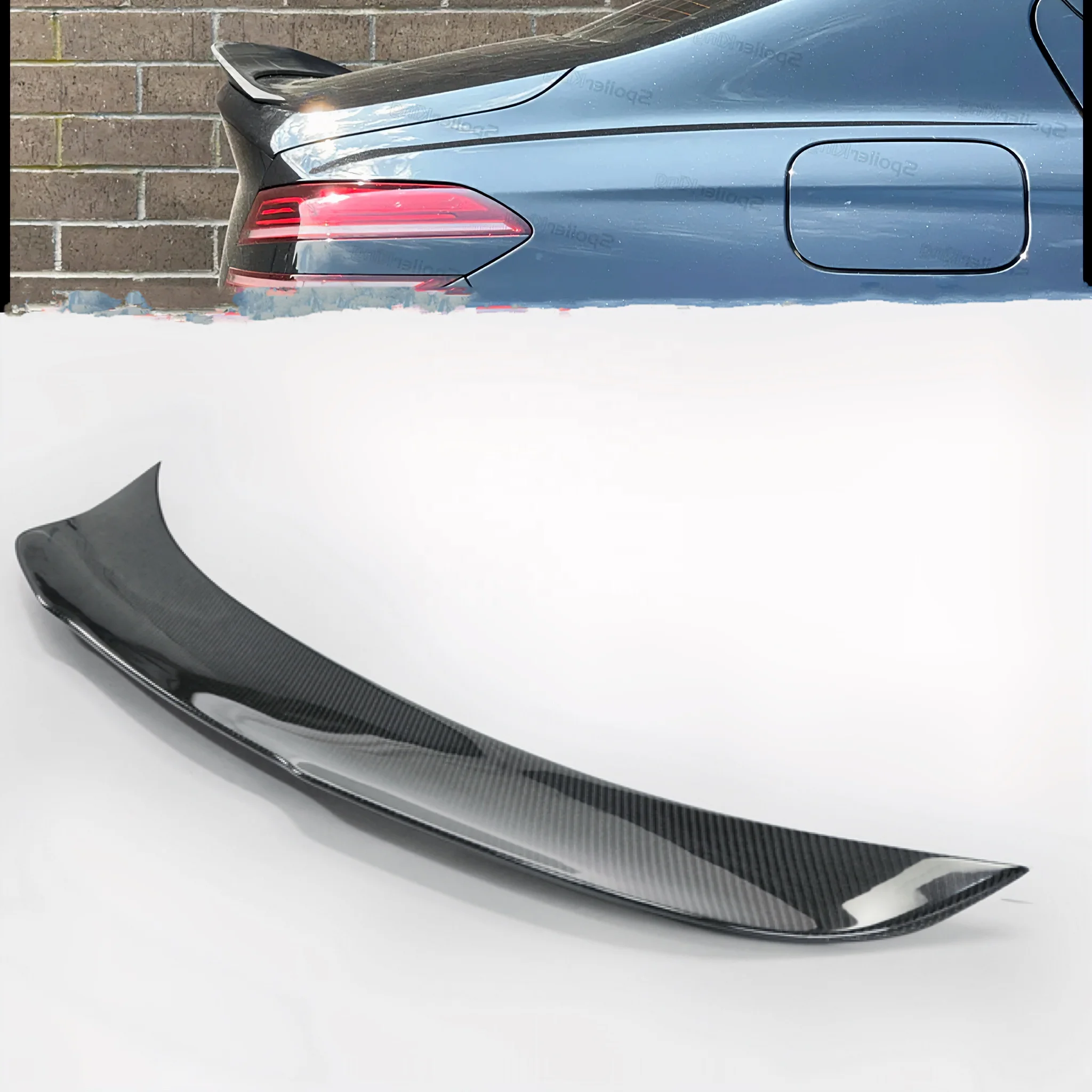 

For 2022 Genesis G70 Facelift EPA Type 1 Rear Spoiler Genesis G70 Carbon Trunk Spoiler G70 Rear Spoiler