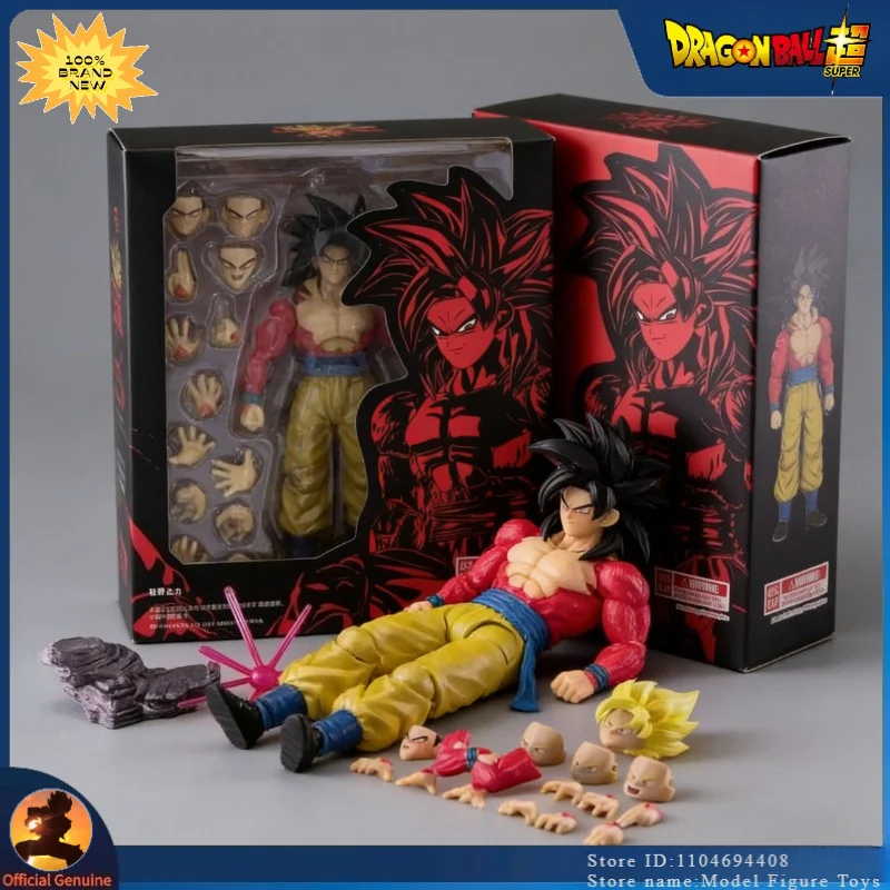 Nuevo en Stock: Figura de Acción de Dragon Ball Z GT, Son Goku Super Saiyan 4, Chichi, Kakarotto, Modelo de Anime, Juguetes y Regalos