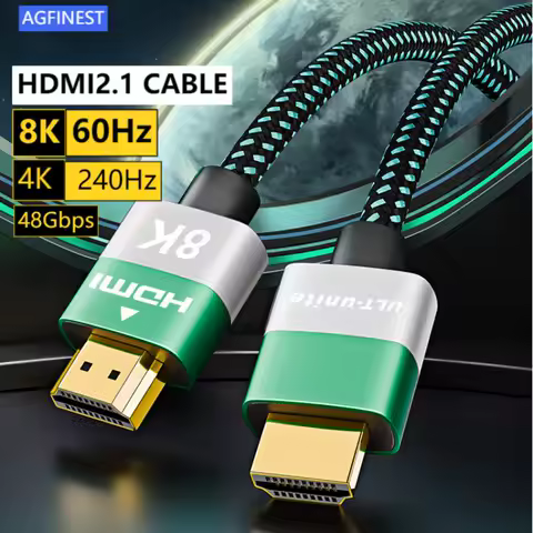 8K HDMI Cable High Speed 8K@60Hz 4K@240Hz 48Gbps Ultra HD HDMI Adapter 2.1 HDMI-compatible video Cable For Monitor TV Box PS5 PC