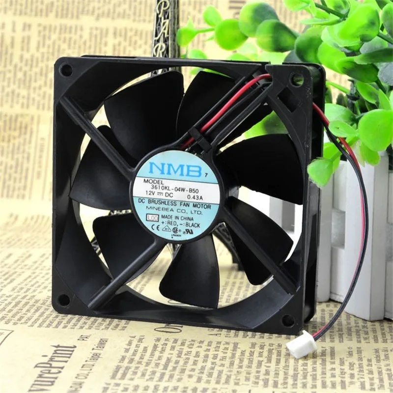 

Original 92 * 92 * 25MM 9CM 3610KL-04W-B50/B59 12V 0.43A frequency converter case uninterruptible power supply cooling fan