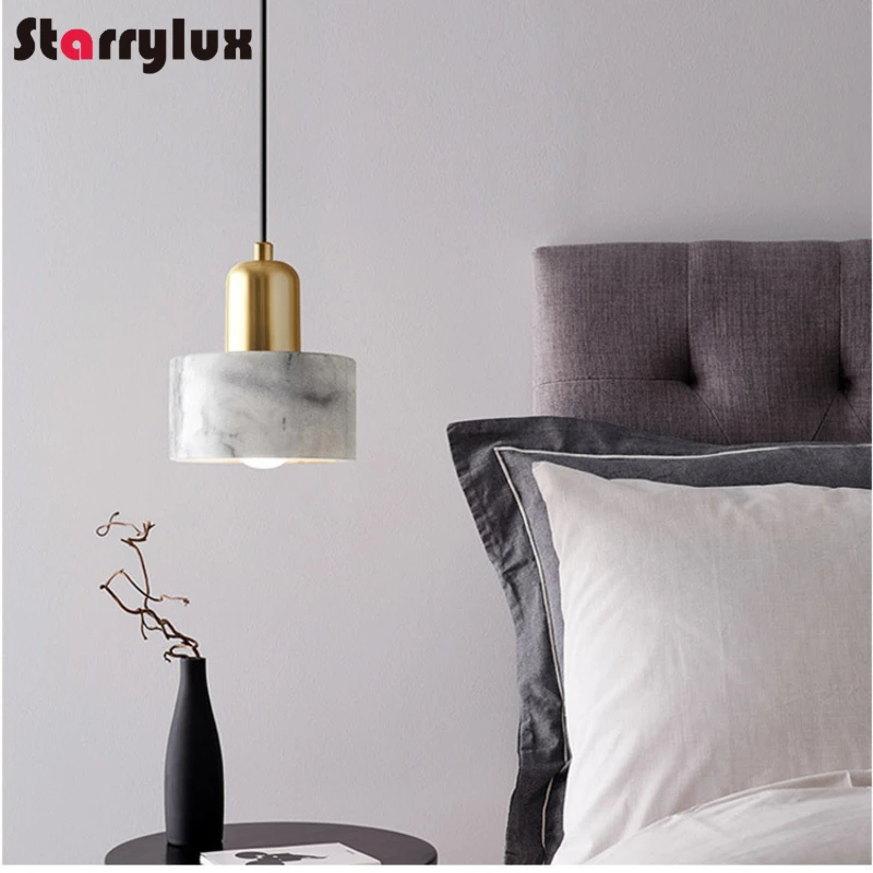 

Nordic Minimalist LED Marble Pendant Light - Modern Luxury Chandelier for Home, Bar, Hotel