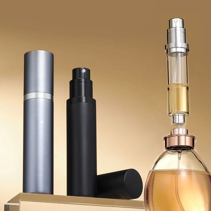 5/10ML Mini Portable Bottom-Filling Pump Perfume Refillable Spray Bottle Empty Cosmetic Containers Travel Atomizer Bottle