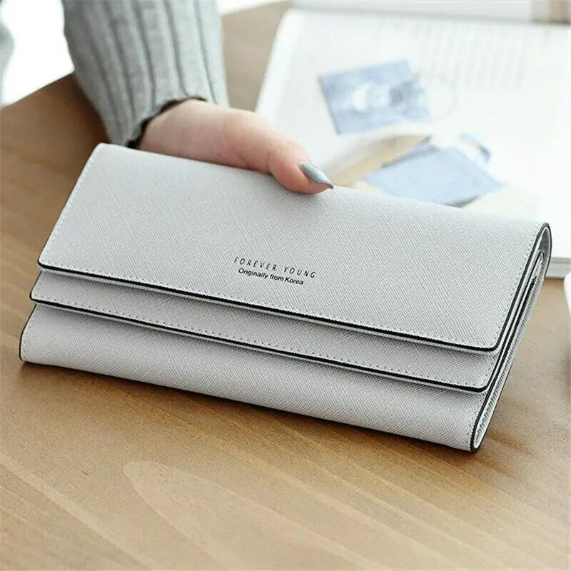 

Women's Wallets Card Clamps Purse Cash Clip Billfold Female Long Handbag Ladies Vintage Purse Card Wallet Men Women Card Holder