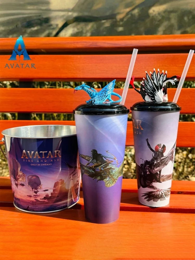Nouvelle tasse à relief Avatar 3 authentique, tasse Ikrans Pterosaur Nightmare, tasse à paille, seau à popcorn, jouet cadeau