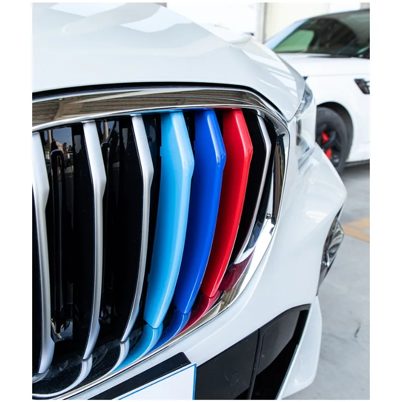 Applicable to BMW China Net three-color strip 3 series 5 series 1 series, China Net three-color buckle modified decorative strip