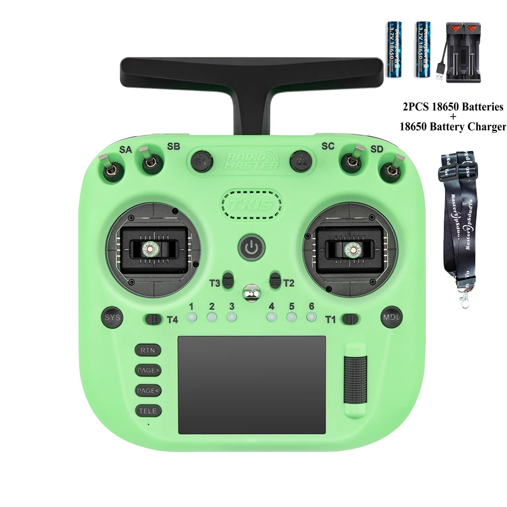 Radiomaster TX15 16ch 3.5inch IPS Touchscreen V5.0 Hall Gimbals Radio Controller ELRS FCC/LBT Built-in Gyro Microphone