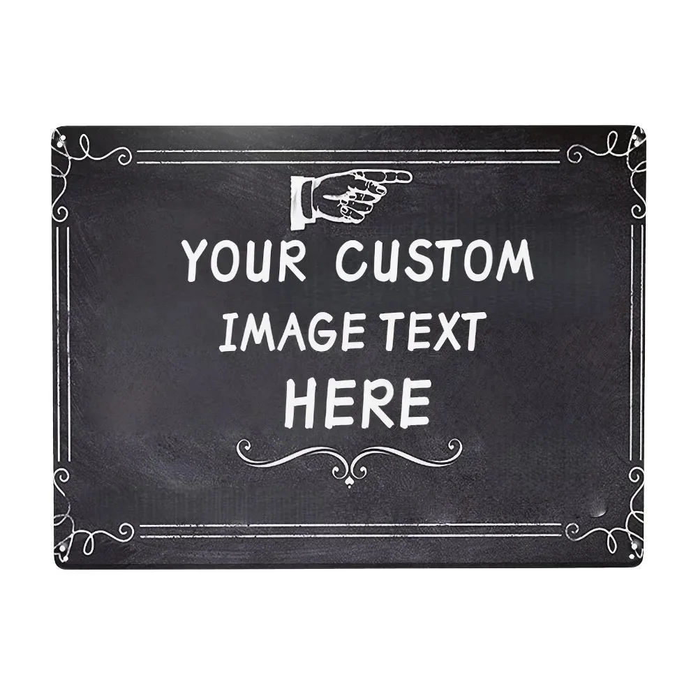 Multi Sizes Personalized Custom Aluminum Warning Plaque Handmade Waterproof Street Yard Lawn Garage Mall Commercial Indoor Outdo
