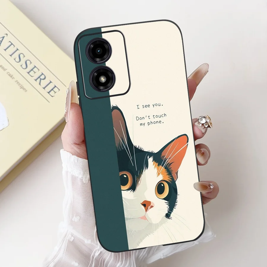 For Motorola Moto G04s Case Moto G04 Phone Case Moto G13 G14 E13 E14 Cover G04S Shockproof Bumper Cartoons Soft Silicone Fundas